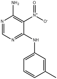 5-nitro-N4-(m-tolyl)pyrimidine-4,6-diamine 结构式