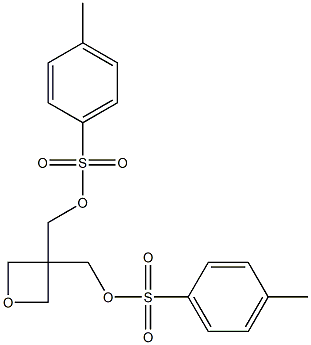 3,3-bis[(4-methylphenyl)sulfonyloxymethyl]oxetane 结构式