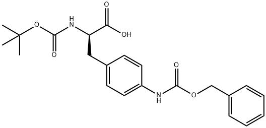 N-BOC-4-(CBZ-氨基)-D-苯丙氨酸 结构式