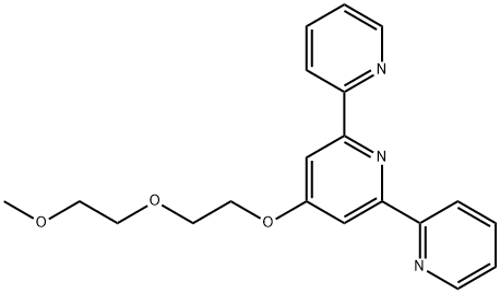 4-[2-(2-methoxyethoxy)ethoxy]-6-(pyridin-2-yl)-2,2-bipyridine 结构式
