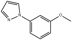 1-(3-甲氧基苯基)-1H-吡唑 结构式