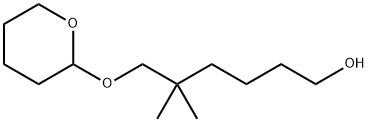 5,5-二甲基-6-((四氢-2H-吡喃-2-基)氧代)己烷-1-醇 结构式