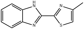 N-(1H-benzo[d]imidazol-2-yl)-4-methylthiazol-2-amine 结构式