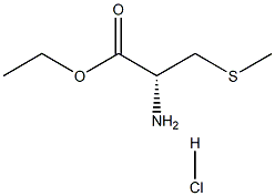 2-氨基-3-(甲基硫基)丙酸乙酯盐酸盐 结构式