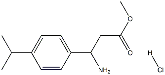 3-氨基-3-(4-异丙基苯基)丙酸甲酯 结构式