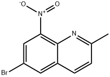 6-溴-2-甲基-8-硝基喹啉 结构式