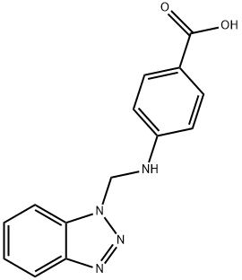 4-[(1H-benzotriazol-1-ylmethyl)amino]benzoic acid 结构式