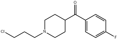 (1-(3-氯丙基)哌啶-4-基)(4-氟苯基)甲酮 结构式