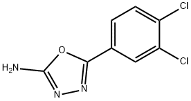 5-(3,4-二氯苯基)-1,3,4-恶二唑-2-胺 结构式