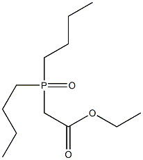Acetic acid, (dibutylphosphinyl)-, ethyl ester 结构式