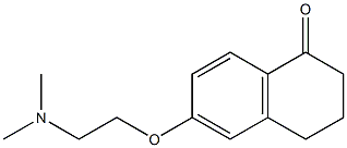 1(2H)-Naphthalenone, 6-[2-(dimethylamino)ethoxy]-3,4-dihydro- 结构式