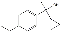 1-cyclopropyl-1-(4-ethylphenyl)ethanol 结构式