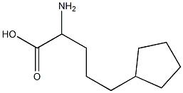 Cyclopentanepentanoic acid, a-amino- 结构式