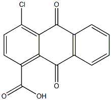 1-Anthracenecarboxylic acid, 4-chloro-9,10-dihydro-9,10-dioxo- 结构式