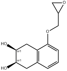 (2R,3S)-5-(oxiran-2-ylmethoxy)-1,2,3,4-tetrahydronaphthalene-2,3-diol 结构式