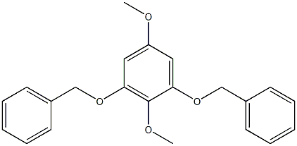 Benzene,2,5-dimethoxy-1,3-bis(phenylmethoxy)- 结构式