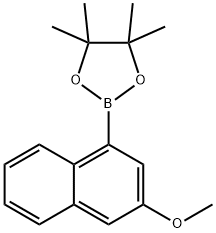 3-甲氧基-1-萘硼酸频哪醇酯 结构式