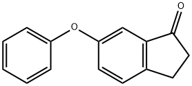 6-苯氧基-2,3-二氢-1H-茚-1-酮 结构式