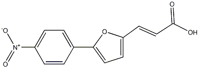 (E)-3-[5-(4-Nitro-phenyl)-furan-2-yl]-acrylic acid 结构式