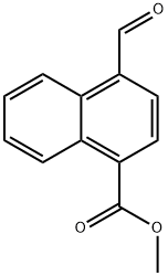 4-甲酰基萘-1-羧酸甲酯 结构式