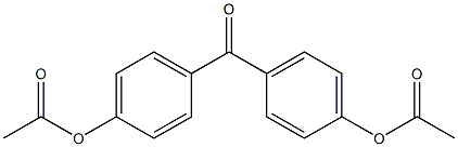 [4-(4-acetyloxybenzoyl)phenyl] acetate 结构式