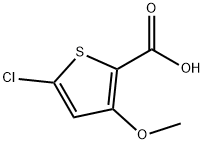 5-Chloro-3-methoxy-thiophene-2-carboxylic acid 结构式