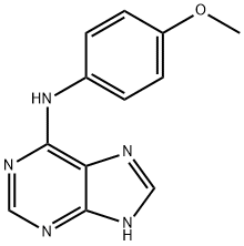 N-(4-methoxyphenyl)-5H-purin-6-amine 结构式