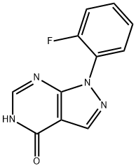 1-(2-氟苯基)-1H,4H,5H-吡唑并[3,4-D]嘧啶-4-酮 结构式