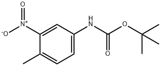 N-BOC-4-甲基-3-硝基苯胺 结构式