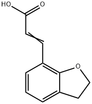 (E)-3-(2,3-二氢苯并呋喃-7-基)丙烯酸 结构式