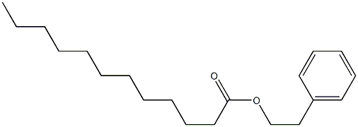 Dodecanoicacid, 2-phenylethyl ester 结构式