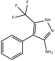 4-苯基-3-(三氟甲基)-1H-吡唑-5-胺 结构式
