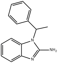 1-(1-phenylethyl)-2,3-dihydro-1H-1,3-benzodiazol-2-imine 结构式