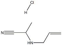 2-(烯丙基氨基)丙腈盐酸 结构式