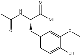 2-(N-ACETYLACETAMIDO)-3-(4-HYDROXY-3-METHOXYPHENYL)PROPANOIC ACID 结构式