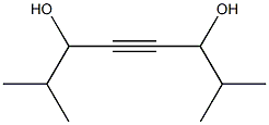 2,7-dimethyloct-4-yne-3,6-diol 结构式