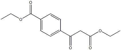 4-(2-乙氧基羰基乙酰基)苯甲酸乙酯 结构式