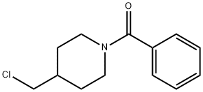 (4-(氯甲基)哌啶-1-基)(苯基)甲酮 结构式