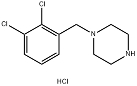 1-[(2,3-二氯苯基)甲基]哌嗪二盐酸 结构式