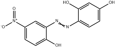 1,3-Benzenediol, 4-[(2-hydroxy-5-nitrophenyl)azo]- 结构式