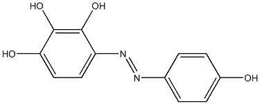 1,2,3-Benzenetriol, 4-[(4-hydroxyphenyl)azo]- 结构式