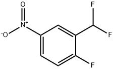 2-(DIFLUOROMETHYL)-1-FLUORO-4-NITROBENZENE 结构式