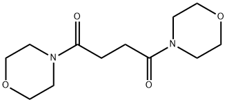 4,4'-(1,4-二氧代-1,4-丁二基)双吗啉 结构式