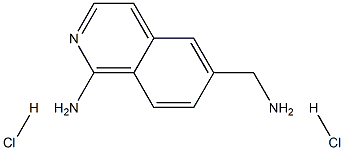 6-(AMINOMETHYL)ISOQUINOLIN-1-AMINE 2HCL 结构式