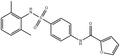 N-(4-{[(2,6-dimethylphenyl)amino]sulfonyl}phenyl)-2-furamide 结构式