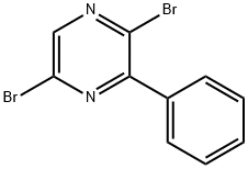 2,5-二溴-3-苯基吡嗪 结构式