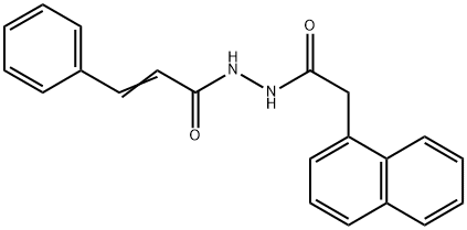 N'-(1-naphthylacetyl)-3-phenylacrylohydrazide 结构式