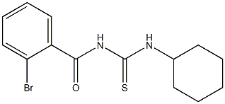 2-bromo-N-[(cyclohexylamino)carbonothioyl]benzamide 结构式