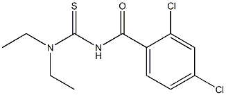 2,4-dichloro-N-[(diethylamino)carbonothioyl]benzamide 结构式