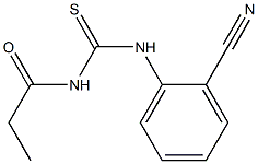 N-{[(2-cyanophenyl)amino]carbonothioyl}propanamide 结构式